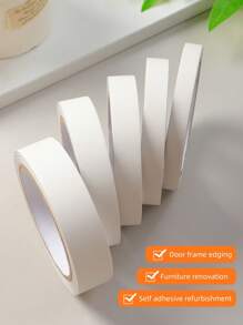 10米/卷多种宽度皮肤状/光滑边缘美线，背面带自粘性，用于翻新、边缘包裹、白色/黄色/绿色/蓝色/黑色/金色纯色背景装饰条，适用于墙壁裂缝、家具柜门、缝隙覆盖、边缘密封胶带、贴纸、墙贴花、用于家庭装饰的乙烯基贴花、春季装饰品让您的家焕然一新、节日装饰贴纸礼物生日毕业 - 彩色 - 查看 5