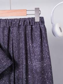 2pcs Gray Denim Jacket And Gray Denim Pants Casual Outfits, Tween Boys - Light Grey - View 7