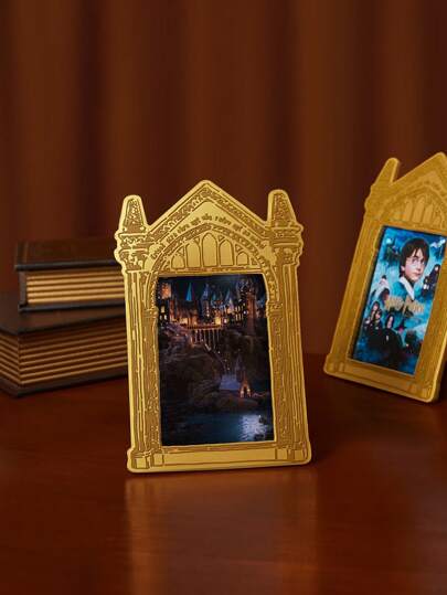 HARRY POTTER X SHEIN The Mirror Of Erised Letter And Building Printed Desk Photo Frame Decoration,Gifts,Back To School