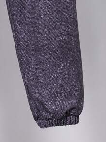 2pcs Gray Denim Jacket And Gray Denim Pants Casual Outfits, Tween Boys - Light Grey - View 3