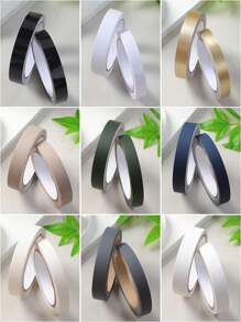 10米/卷多种宽度皮肤状/光滑边缘美线，背面带自粘性，用于翻新、边缘包裹、白色/黄色/绿色/蓝色/黑色/金色纯色背景装饰条，适用于墙壁裂缝、家具柜门、缝隙覆盖、边缘密封胶带、贴纸、墙贴花、用于家庭装饰的乙烯基贴花、春季装饰品让您的家焕然一新、节日装饰贴纸礼物生日毕业 - 彩色 - 查看 3