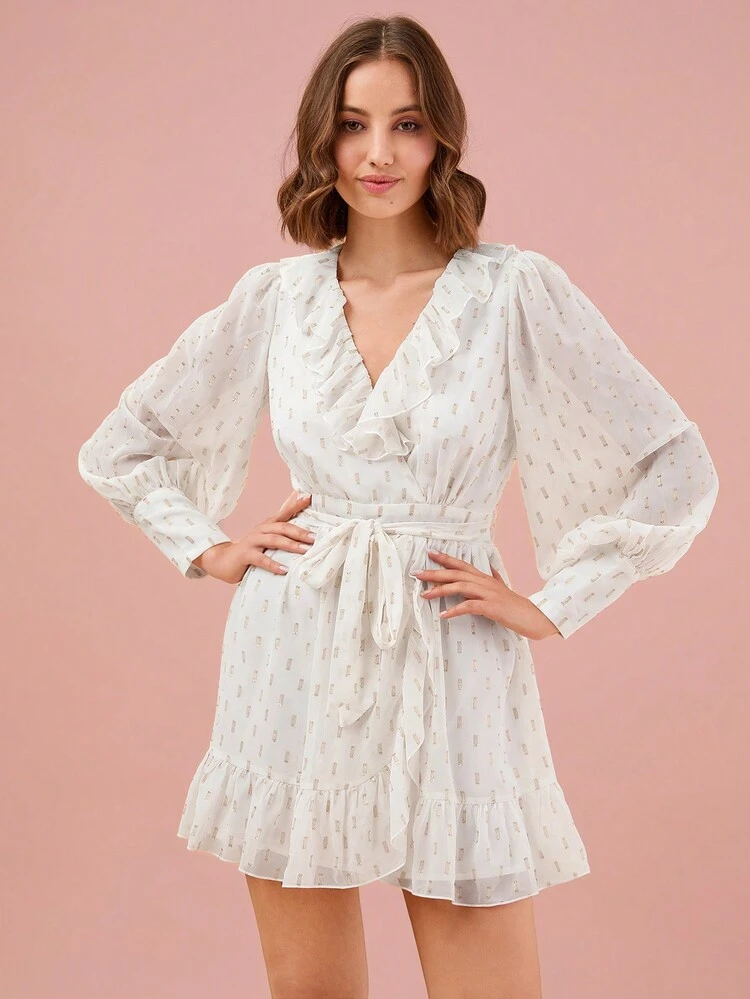 Women's Printed Simple Everyday Long Sleeve Dress