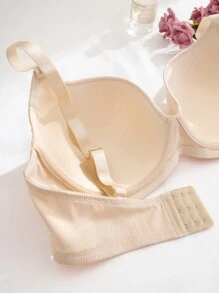 大尺碼有托無痕胸罩套裝-有金屬支架和成型杯，多彩肩帶背心內衣套裝(5件) - 彩色 - 查看 4