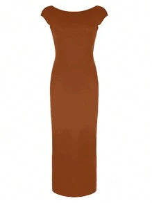 INAWLY Solva Women's Maxi Backless Long Dress