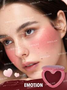 SHEGLAM Playing Cupid Cream Blush-Emotion 7 色多用途深梅子心形腮紅霜，適用於嘴唇和臉頰，高度著色，不褪色，自然緞面唇膏，不油膩，可混合面部彩妝 品牌 美容 化妝 化妝品 適合女性與女孩 完美搭配夏季春季 Y2K 時尚 流行 生日 母親節禮物 假期 派對準備就緒 最佳顏色 - Emotion - 查看 2