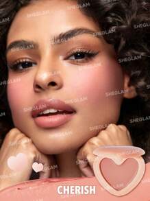 SHEGLAM Playing Cupid Cream Blush-Cherish 7 色多用途純桃心腮紅霜，適用於嘴唇和臉頰，高度著色，不褪色，緞面唇膏，不油膩，可混合面部彩妝 - Cherish - 查看 3
