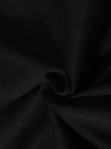 Manfinity Roghcode 寬鬆男款短袖 T 恤，印有文字印花設計 - 黑色 - 查看 5
