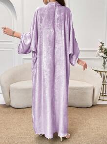 Al Najma 女士土耳其长袍 阿拉伯传统 长袖 朴素 连衣裙 卡夫坦