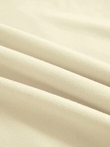 SHEIN EZwear Teacher's Day 'In My Teacher Era' English Printed Casual Loose Short Sleeve Beach Women's Round Neck T-Shirt, Summer - Apricot - View 4