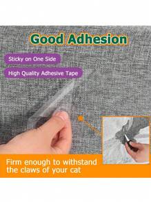 PETSIN 透明 PVC 防刮貓貼紙，霧面可拆式沙發防刮牢固貼，耐磨家具沙發保護貼紙，貓抓保護貼紙，貓用品 - 彩色 - 查看 6