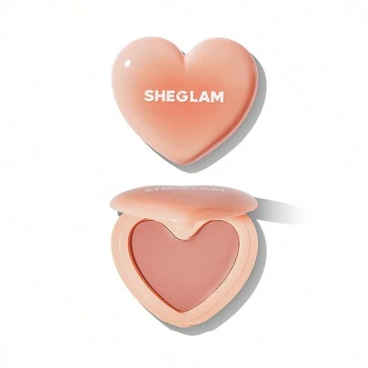 SHEGLAM Playing Cupid Cream Blush-Cherish 7 色多用途純桃心腮紅霜，適用於嘴唇和臉頰，高度著色，不褪色，緞面唇膏，不油膩，可混合面部彩妝 品牌 美容 化妝 化妝品 適合女性與女孩 完美搭配夏季春季 Y2K 時尚 流行 生日 母親節禮物 假期 派對準備就緒 最佳顏色