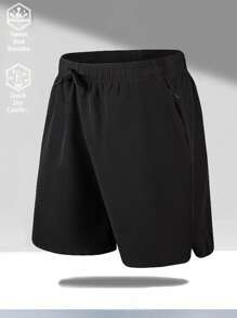 3pcs Boyfriend Style Men's Elastic Ice Silk Boxer Briefs, Summer Lightweight Casual Quick-Drying Shorts With Zipper Pocket, Plus Size