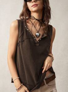 Bohemela Women's Vacation Tank Top - Black - View 7