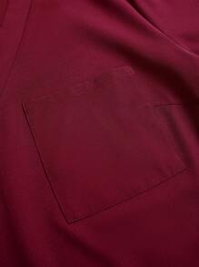 TaskEZ Set aus einfarbigem Kurz-Arm Oberteil und Hose für Damen in Große Größen, praktische Arbeitskleidung