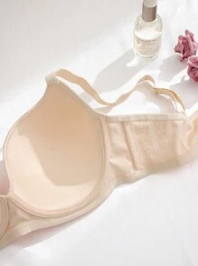 大尺碼有托無痕胸罩套裝-有金屬支架和成型杯，多彩肩帶背心內衣套裝(5件) - 彩色 - 查看 5