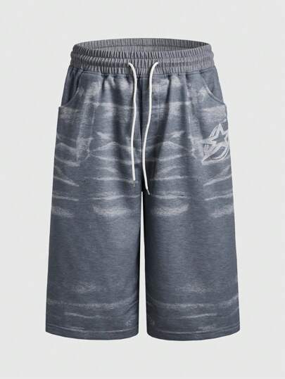 Street Life Pantaloncini casual vintage invecchiati per uomo, estivi