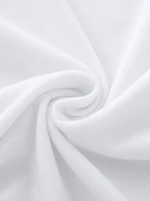 SHEIN EZwear Women's Summer Football European Championship 'Have A Word Ref' Printed Round Neck T-Shirt Have A Word Ref - White - View 5