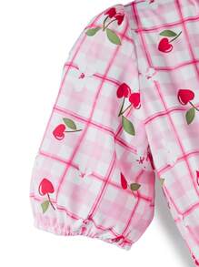 Tween Girls' Ditsy Floral Short Sleeve Dress, Perfect For Vacation, Picnic, And Play