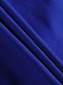 Manfinity Campus Court Men's Simple Printed Casual Shorts For Daily Wear, Chicago Shorts, Blue Basketball Shorts, Men's Basketball Short - Blue - View 3