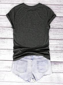 INAWLY Camiseta casual de gráfico de manga corta y cuello redondo con estampado de jirafa para mujer de talla grande