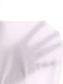 SHEIN 年轻女孩返校季休闲条纹衬衫，翻领、泡泡袖和 3D 蝴蝶结，适合日常穿着