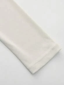Áo thun dài tay dáng ôm dành cho nữ, chất liệu co giãn thoải mái, thích hợp mặc trong các dịp thường ngày mùa xuân. - Màu be - Xem 6