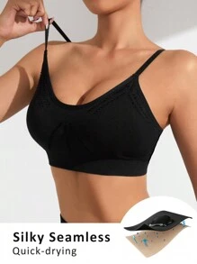 Women's Sports Underwear (Seamless, Black) - Black - View 3