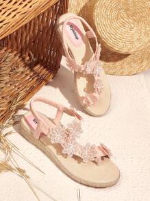 Styleloop Women'S Pink Wedge Heel & Thick Sole Sandals - Pink - View 2