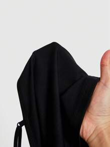 SHEIN MOD 女士时尚字母印花修身蝴蝶结夏季吊带背心 - 黑色 - 查看 5