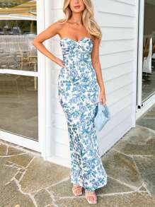 Firerie Váy dài quây hoa mùa hè dành cho nữ - Nhiều màu - Xem 3