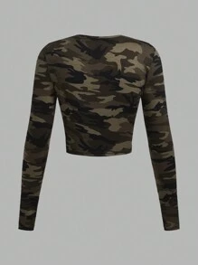 SHEIN EZwear Multi-Pack Women Versatile Casual Simple Long Sleeve T-Shirt Valentine Day