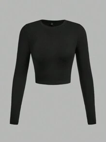 SHEIN EZwear Multi-Pack Women Versatile Casual Simple Long Sleeve T-Shirt Valentine Day