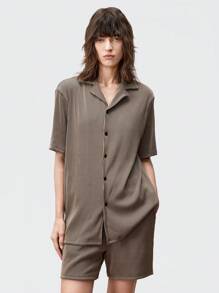 Manfinity VCAY Men's Knitted Casual Shirt Set