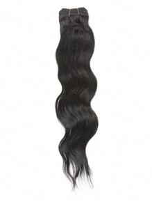 3pcs Body Wave Human Hair Bundles Virgin Hair Extension 3 Bundles Real Double Weft Hair Weave Cheap Hair Daily Use Natural Black Color - Natural Black - View 4