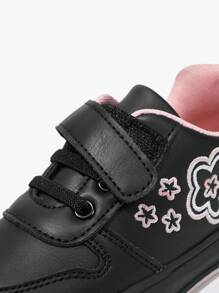 JNSQ 1 Paar outdoor Mode vielseitig lässige weiche Sohle rutschfeste schwarz bestickte bequeme Kinder Sportschuhe, für die Schulanfang - Verschiedenfarbig - Übersicht 7