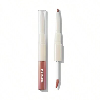 SHEGLAM Lip Rules Liner & Gloss Pen-Case X Case 2-In-1 Moisturizing Liquid Lipstick Dewy High Pigment Lipliner Lip Combo Hydrating Reduce Lip Fine Lines Lip Makeup Lip Combo Brand Beauty Makeup Face Paint Cosmetic For Women Girls Perfect For Spring Summer Ideal For Y2K Fancy Fashion Suitable For Birthday Mother'S Day Gift Rave Party Ready Best Color