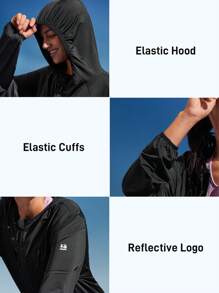 In My Nature Casual Long Sleeve Hooded Outdoor Sun Protection Jacket - Black - View 6