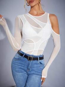 SHEIN Tall 女性純色簡約日常連身衣