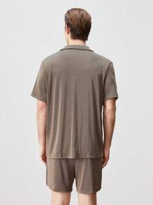 Manfinity VCAY Men's Knitted Casual Shirt Set