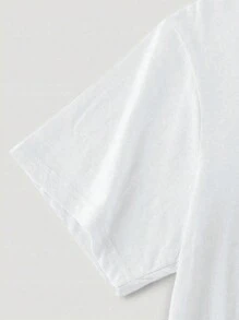 INAWLY Espresso Martini Cocktail Graphic Oversize Tee Top The Espresso Martini - White - View 3