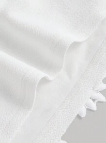 SHEIN MOD Áo yếm ren hoa cúc trắng cỡ lớn - trắng - Xem 4