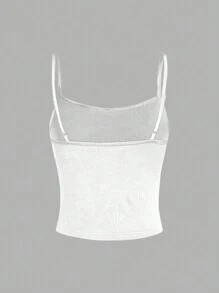 Attitoon 女士休閒櫻桃圖案性感細肩帶緊身背心