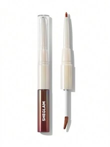 SHEGLAM Lip Rules Liner & Gloss Pen-By The Book 2-In-1 Moisturizing Liquid Lipstick Dewy High Pigment Lipliner Lip Combo Hydrating Reduce Lip Fine Lines Lip Makeup Brand Beauty Makeup Face Paint Cosmetic For Women Girls Perfect For Fall Winter Ideal For Y2K Fancy Fashion Suitable For Birthday Christmas Present Party Ready Best Color