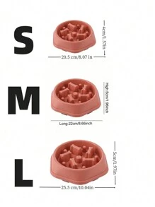 PETSIN 1入組寵物慢食餐具，防吞嚥健康餐具，寵物骨形慢食餐具，適用於狗和貓，防滑，防噎，適用於小型和中型寵物，藍色