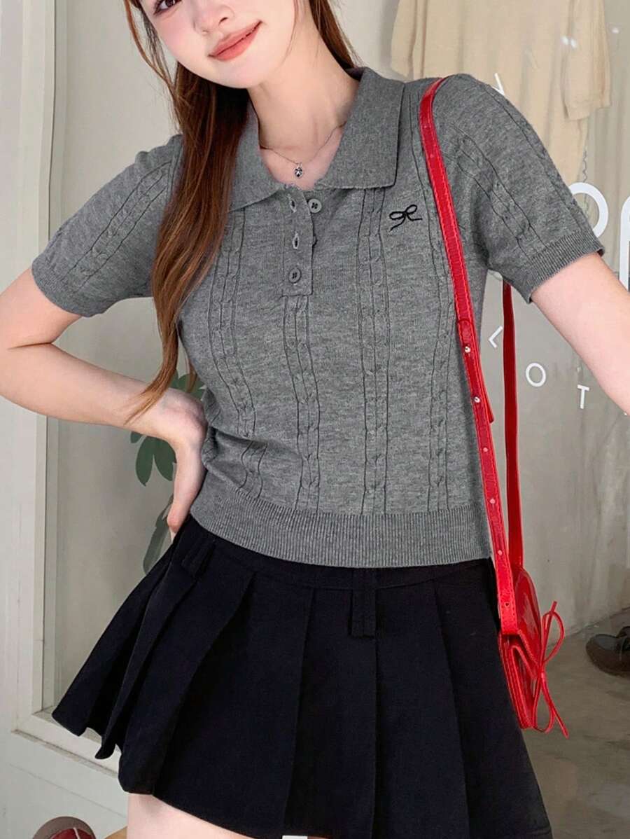 DAZY Ladies' Simple Solid Knitwear For Everyday Wear