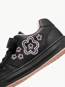 JNSQ 1 Paar outdoor Mode vielseitig lässige weiche Sohle rutschfeste schwarz bestickte bequeme Kinder Sportschuhe, für die Schulanfang - Verschiedenfarbig - Übersicht 6