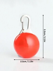 PETSIN 1pc Random Pet Luminous Pendant Anti-Lost Tag, Light Up Your Dog's Night Walks! - Multicolor - View 4