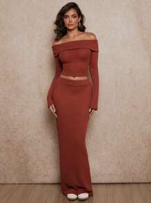 Forever 21 Váy thường ngày dài tới đầu gối màu nâu - màu nâu - Xem 7