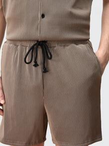 Manfinity VCAY Men's Knitted Casual Shirt Set