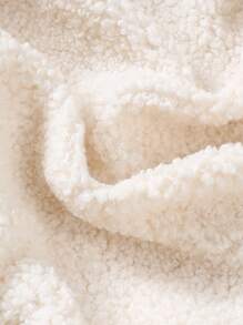 Baby Girls' Fashionable Colorful Teddy Bear Pattern Mid-Length Furry Coat, Warm And Comfortable For Autumn/Winter - Multicolor - View 3